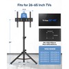 FORGING MOUNT Tripod Portable Floor TV Stand,Foldable Stand Height Adjustable
