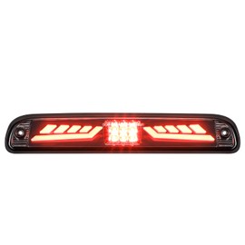 Partsam Eagle-Wing - Lámpara LED de 3ª tercera luz de freno con función estroboscópica de repuesto para F-150 1999-2006, color rojo/blanco de alto montaje trasero lámpara de carga trasera, compatible