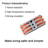 HENGXIA 15Pcs Wire Connectors 3 Conductor Compact Splicing, 3 Circuit