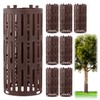 QWORK® Pack of 8 Tree Trunk Protectors, Plastic Tree Trunk