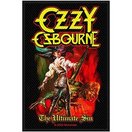 Ozzy Osbourne The Ultimate Sin Unisex Patch multicolour, 100% polyester,