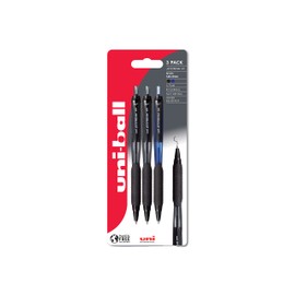 uni-ball Jetstream 101 Retractable Ballpoint Gel Pens. 0.7mm Tip. Back To School Stationery, Smooth Writing and Colouring. Water Resistant Uni Super Ink Dries Instantly. 3 Multipack Black, Blue