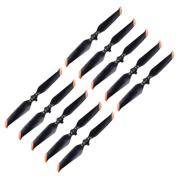 sourcing map AIR 2/2S Drone Propellers Drone Blades Propellers Pro Black Silver, Quick-Release, Low-Noise Propeller for AIR 2S Drone, Quadcopter, Pack of 10