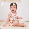 WZTYYDS Toddler Baby Girl Summer Clothes Floral Romper Tie-Up Strap