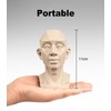 Generic Artists Head Models Mannequin Set, 4 Pieces, Includes Muscle