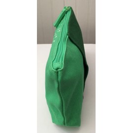 Origins GREEN Canvas with Front Pocket Makeup Cosmetic Travel Bag Case