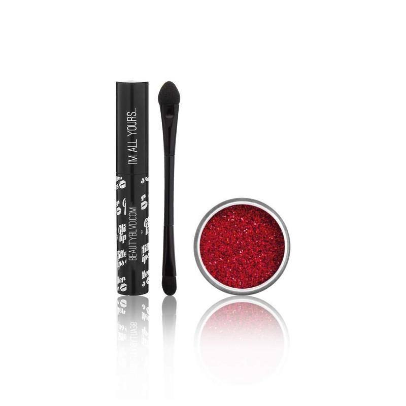 BEAUTYBLVD Glitter Lips, Cruelty Free Lip Kit - Ruby Slippers