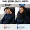 Inflatable Travel Pillow for Neck Support – 45° Headrest Cushion