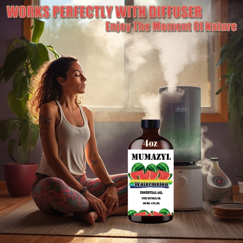 MUMAZYL Watermelon Essential Oil, Watermelon Oil 4 Fl Oz 120ML