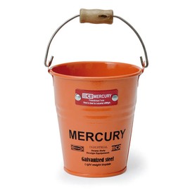 Key Stone Mercury Mini Tin Bucket Orange MEBUMBOR Camping Accessories