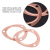 Headerbs Exhaust Collector Gaskets, 2 Pieces 3 Inch Copper Header