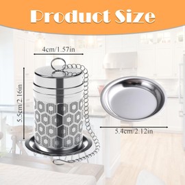 Tea Infuser for Loose Tea, Tea Strainers for Loose Tea, 304 Stainless Steel Tea Infuser, Extra Fine Mesh Loose Tea Infuser for Loose Leaf Tea Herbal Tea Spice Black Tea Rooibos