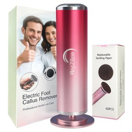 HayZBao HayZBao High Torque Electric Foot File - Callus Remover for Feet,Adjustable Speed Foot File with 60 Pcs Sandpaper Discs,Professional Pedicure Tool for Dead Skin and Calluses (Gradient Pink)