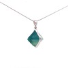 Starborn Fluorite Crystal Pendant Necklace (22")