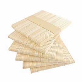 ZHIYE 300pcs Lollipop Sticks, Natural Wooden Kids Craft Sticks, Ice Cream Sticks Kids Craft Popsicle with Smooth Edges, Suitable for Arts and Handwork, 114 X 10 X 2mm