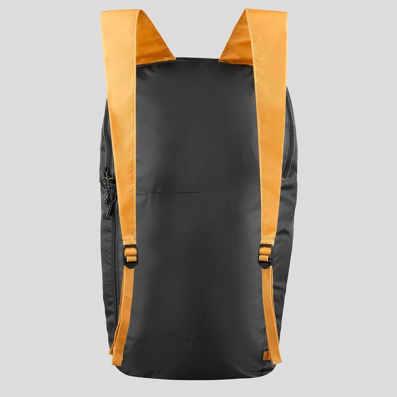 Forclaz Mochila plegable compacta de 10 litros (amarillo), Amarillo, Compacto
