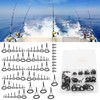 Fishing Rod Single Foot Fishing Pole Eyes Rings Repair Kit