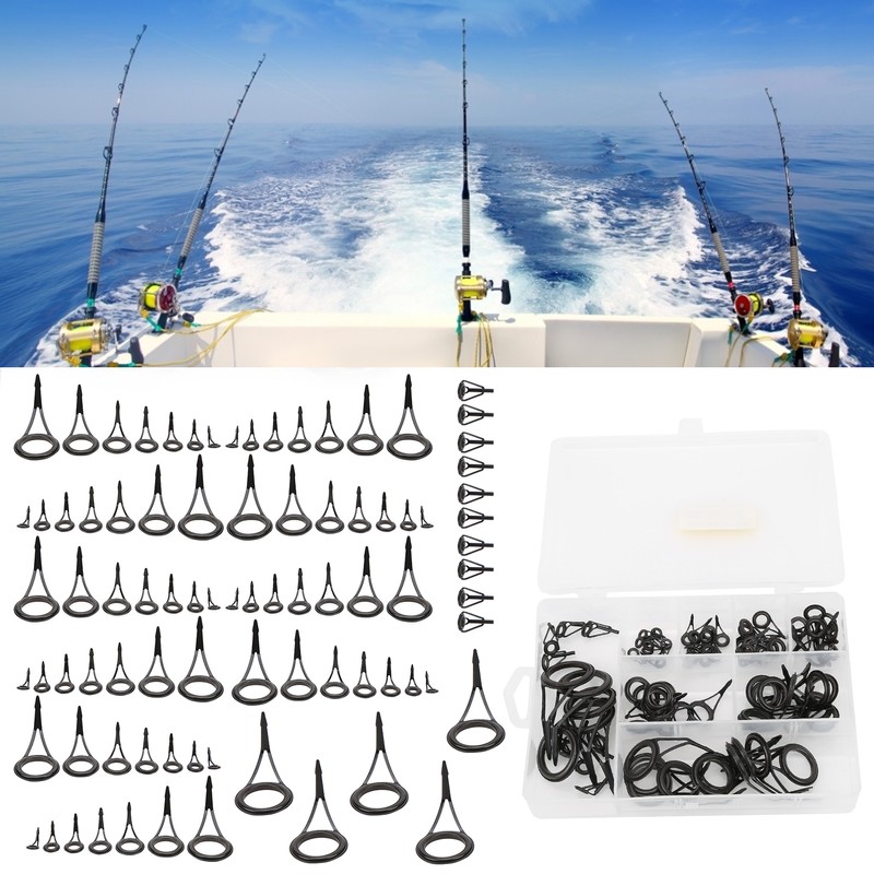 Fishing Rod Single Foot Fishing Pole Eyes Rings Repair Kit