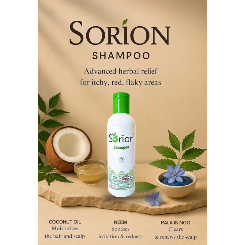 Sorion Champú Con Aceite De Coco, Neem, Cúrcuma Y Aceites