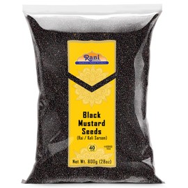 Rani Black Mustard Seeds Whole Spice (Kali Rai) 28oz (800g) ~ All Natural | Gluten Friendly | NON-GMO | Kosher | Vegan | Indian Origin