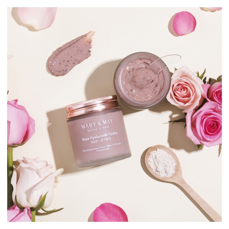 Mary&May [Mary&May]Rose Hyaluronic Hydra Wash Off Pack Duo (125g *
