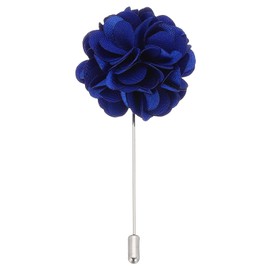 PATIKIL Flower Boutonnieres Pin, 1 Pcs Lapel Pin for Men Camellia Flower for Suit Wedding Graduation Anniversary Brooch Graduation Outfit Accessories, Blue