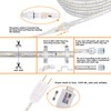 SURNIE 50ft LED Rope Lights Outdoor Waterproof, 110V Flexible Daylight