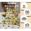Jollcnoia Rose Flower Potted Bonsai Building Toys Blocks Particle Flower