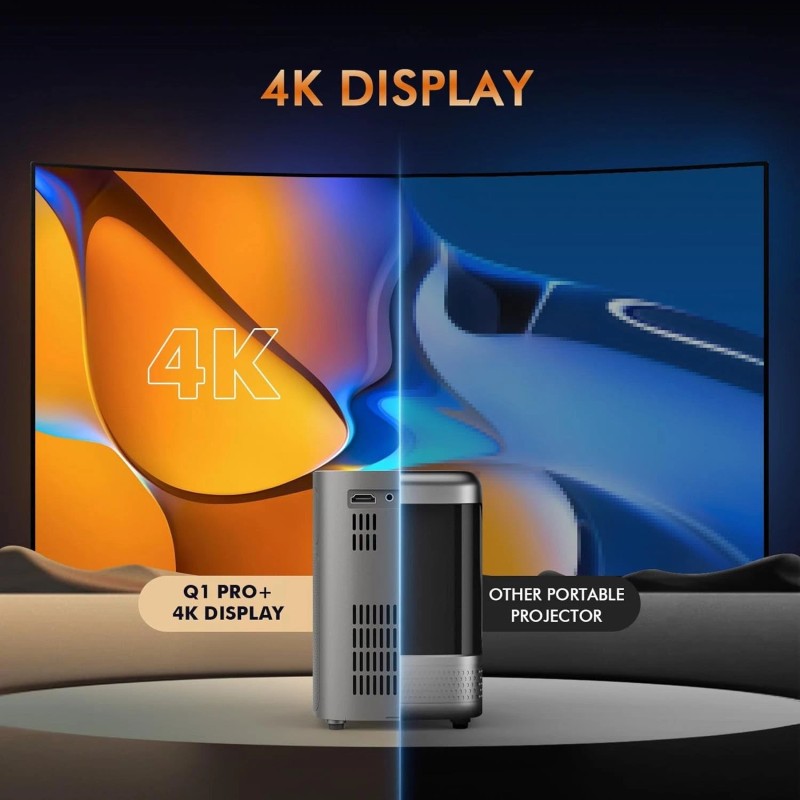 Venircool Smart Android Projector 1080P Outdoor Home Movie Projector