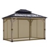 BPS 10' x 12' Gazebo Universal Mosquito Netting Screen Replacement,