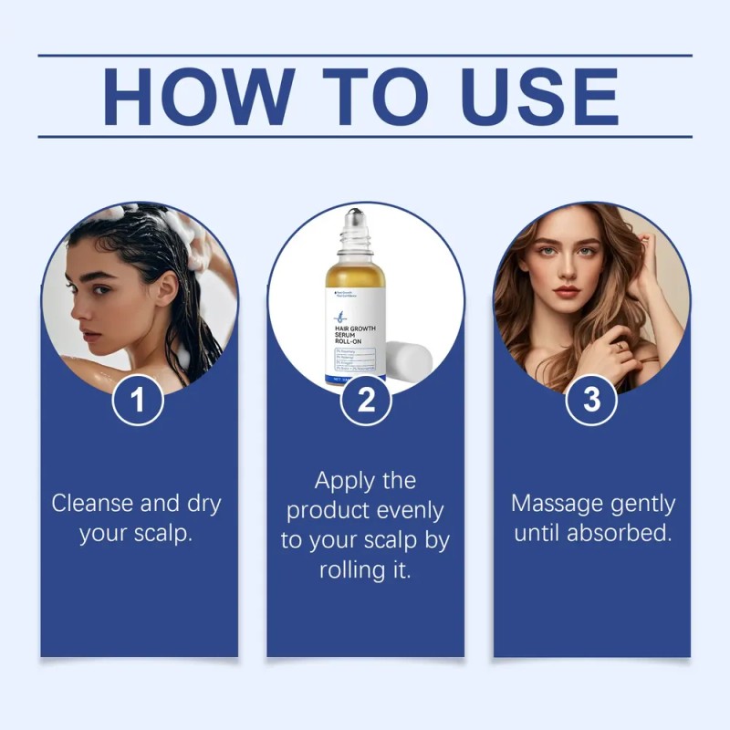 Suero Hidratante Para Cabello En Rodillo Para El Cuidado Del