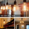 NICLY 6Pcs Bombillas Edison Regulables E26 40W Luz Cálida Ámbar