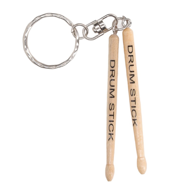 Mini Drum Sticks Keychain Wooden Decoration Accessory Percussion 2 Drumstick