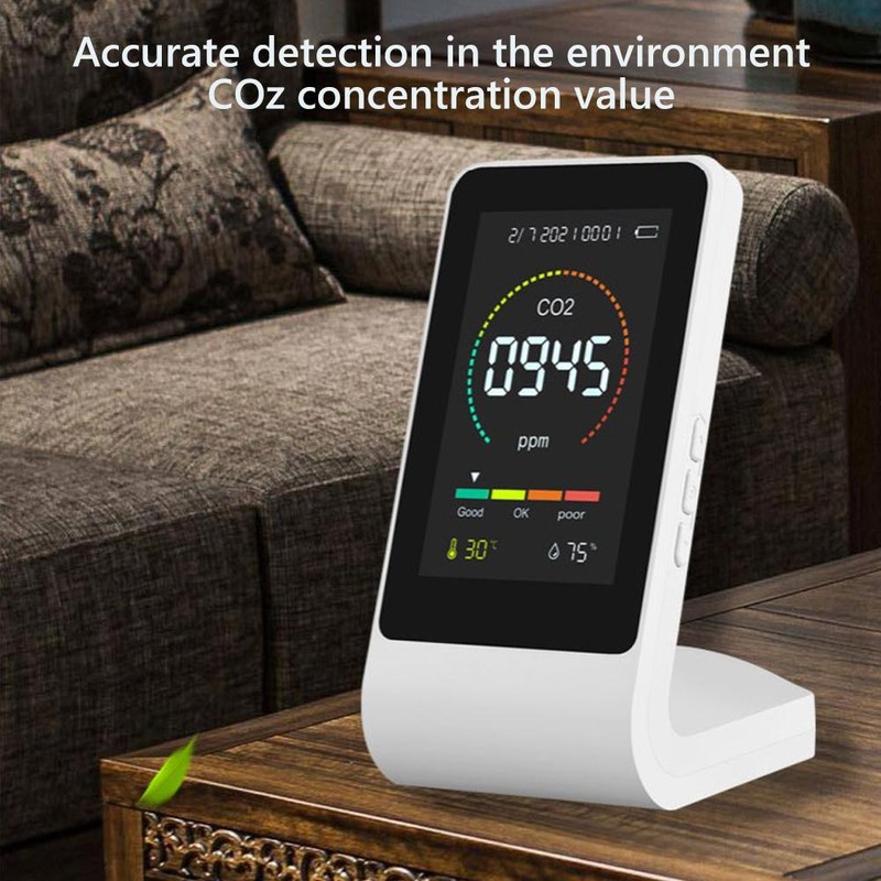 Air Quality Monitor CO2 Detector Temperature Meter Humidity Meter Instantly