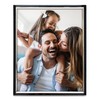 MIMOSA MOMENTS Enamel Metal Photo Frame (Silver & Black, 8x10'')