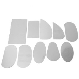 GLOGLOW Raspador de Arcilla de 10 Piezas, raspador de Arcilla de Acero Inoxidable Cerámica cerámica Talla Escultura espátula Herramientas