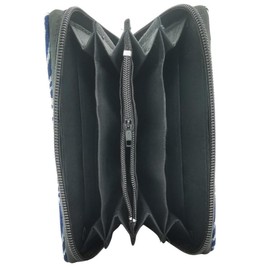 PANASIAM Geometrix Purse Made of Cotton, 2 Sizes, Vegan & Fair, ocean, japanese geometric