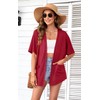 Wiwclo Short Sleeve Cardigans for Women Lightweight Summer Cardigan Kimono