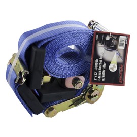 Erickson 58523 E-Track Ratchet Strap (with Roller Idler, 2" Wide x 12' Long, 3300 lb Load Capacity),1 Pack