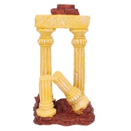 Roman Column Aquarium Decoration Resin Simulation Reusable Fish Tank Landscape Roman Column Ruins Pillar