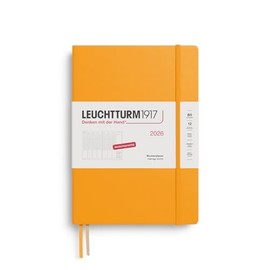 LEUCHTTURM1917 372574 Weekly Planner Composition (B5) 2026, 12 Months, Rising Sun, German
