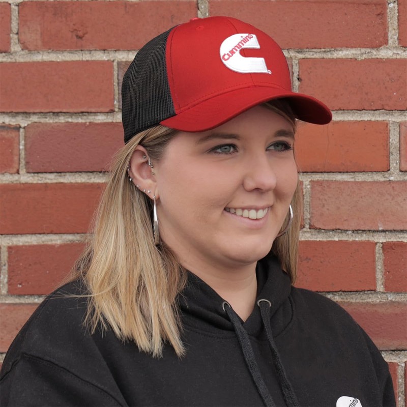 Cummins Mens Red/Adjustable Hat, Red, Medium US