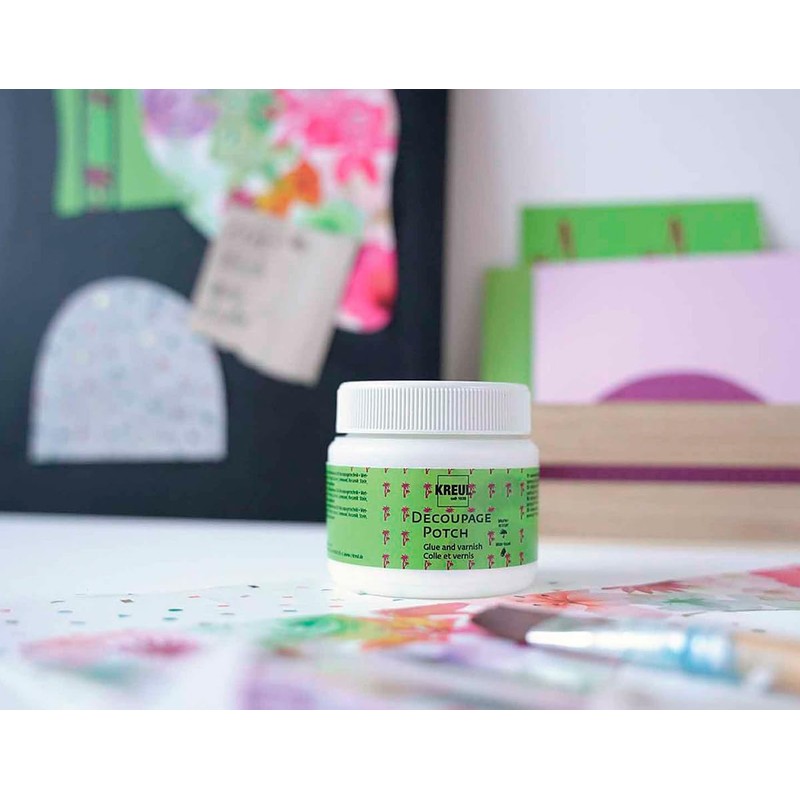 KREUL Art Potch 48251 – Decoupage Glue and Varnish Satin