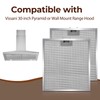 2PCS WA0575 Range Hood Filter 14.3"x13.46" Compatible with Vissani 30-inch