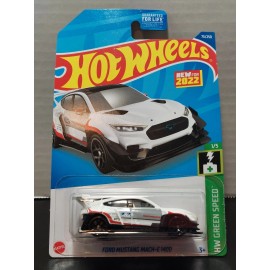 Hot Wheels HW Green Speed 1/5 Ford Mustang Mach-E 1400 73/250 New For 2022 White