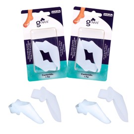 Govari, Protector de Juanete con Separador y Anillo de Gel, Color Blanco, Unitalla, (2 pares)