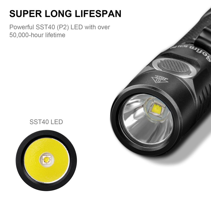 sofirn SC31 Pro Rechargeable EDC Flashlight, Super Bright 2000 Lumens
