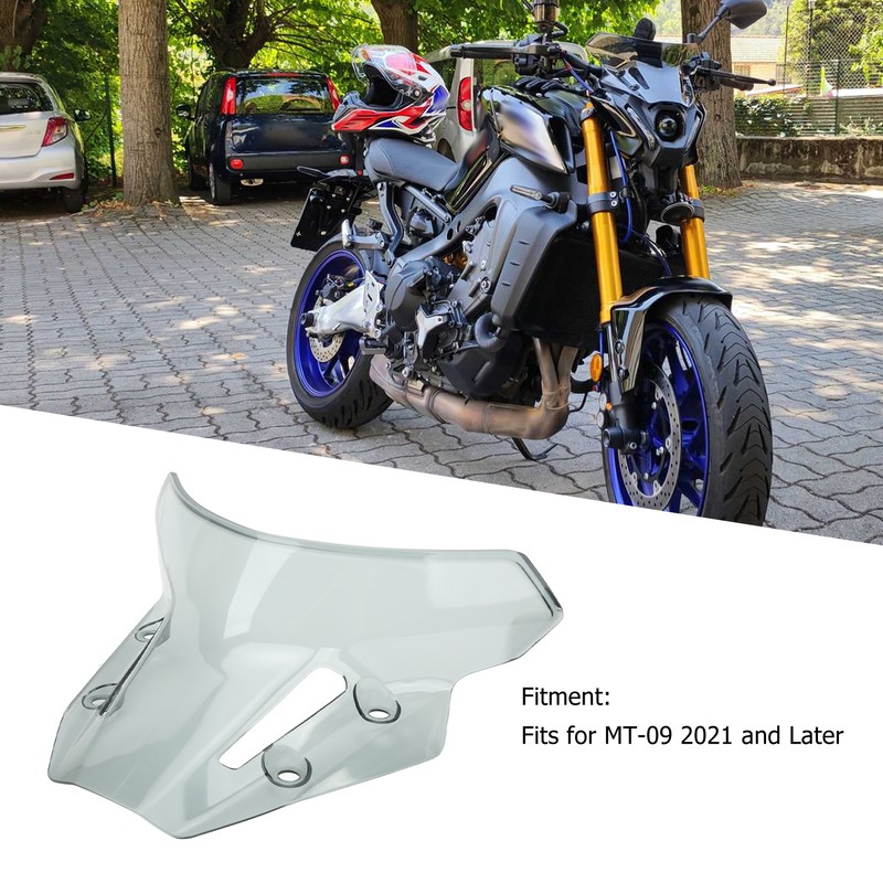 Motorcycle Windshield Windscreen Headlight Wind Screen Deflector Fairing for MT‑09