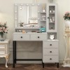 Yamissi Vanity Makeup Table Set Dressing Desk With 11 LED