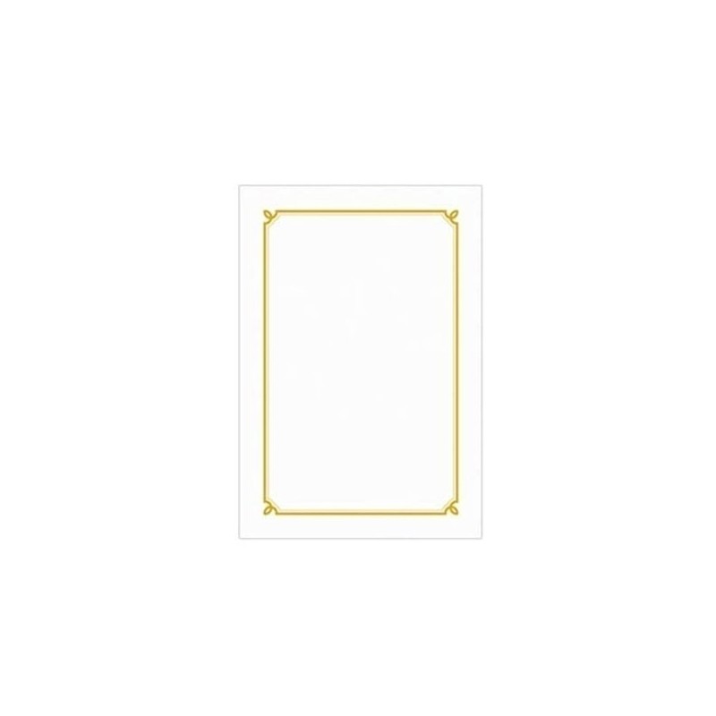 Woojin 250 Gold Foil Bordered Certificates 100 Sheets G1 Certificate